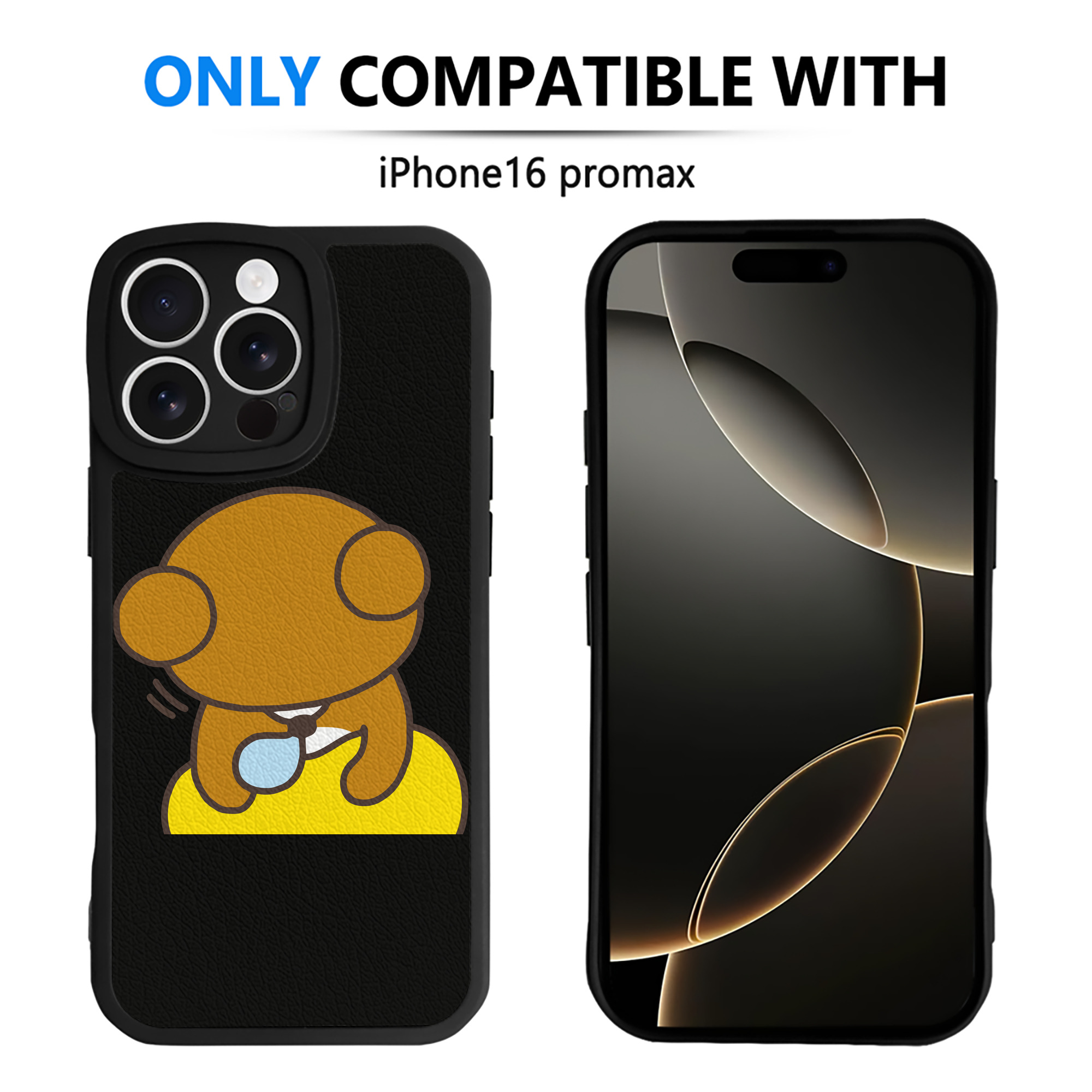 （画像用） リラックマ リラックマ キイロイトリ Rilakkuma Korilakkuma Kiiroitori 【iPhone 16シリーズ対応】シリコンスマホケース（レザー調） 材質：シリコン